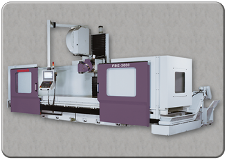FBE-3000 Machining Center; Shown with optional Angle Head